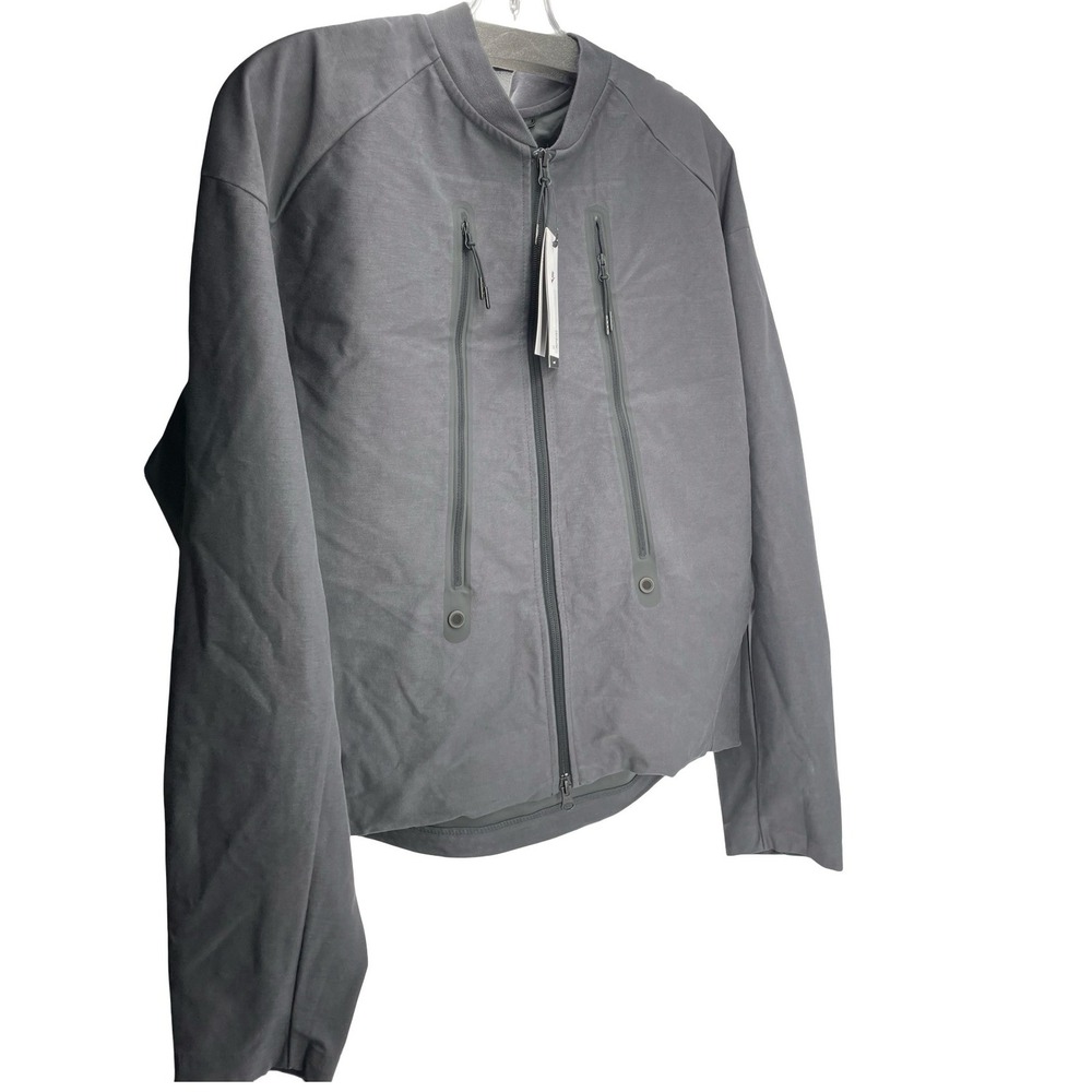 * Nike Men's Jacket Tech Pack Bonded Bomber Gray Polyester Blend Medium